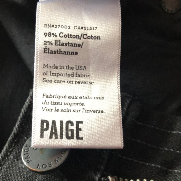 Paige Olga Steel Pinstripe Skinny Jeans size 28 - Picture 8 of 12